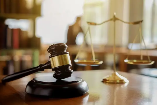Judge’s gavel and scales of justice