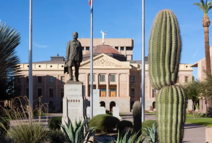 Exterior of an Arizona courthouse
