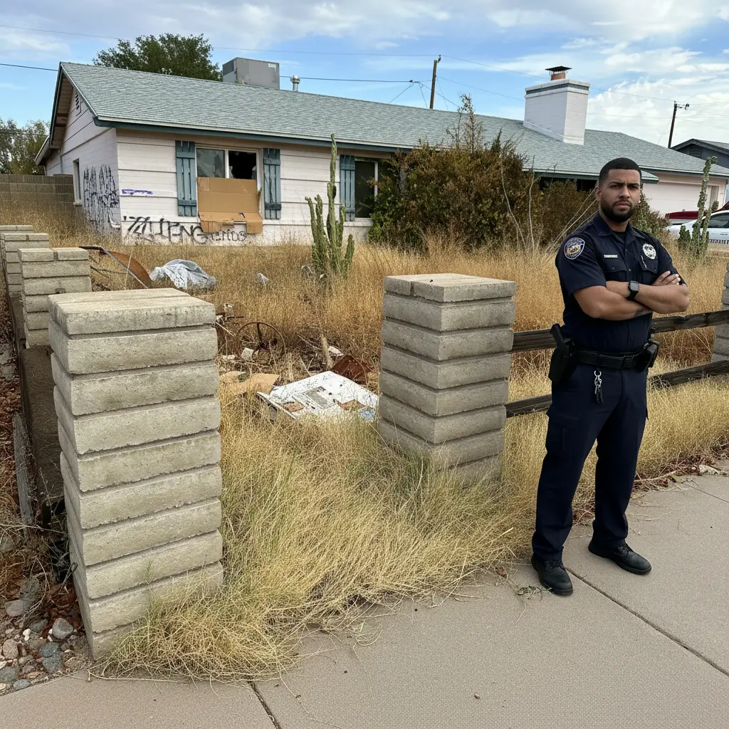 Vacant home with squatter situation requiring removal
