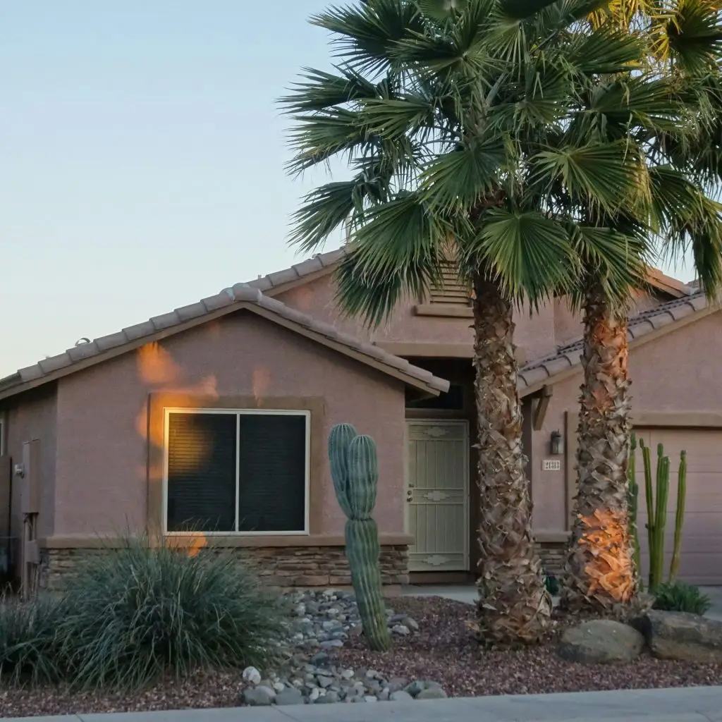 Residential home in Gilbert Arizona neighborhood