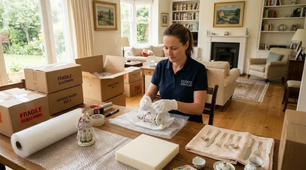 Personal property services helping organize belongings