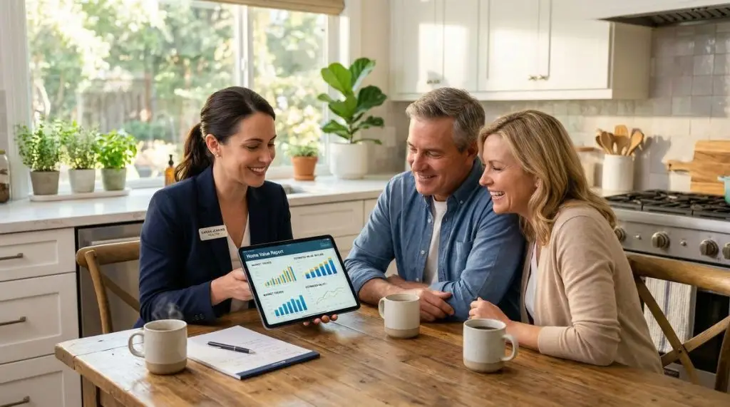 Home value comparison analysis with real estate data
